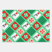Badminton Holiday Gift Inpakpapier Vel (Voorkant 2)