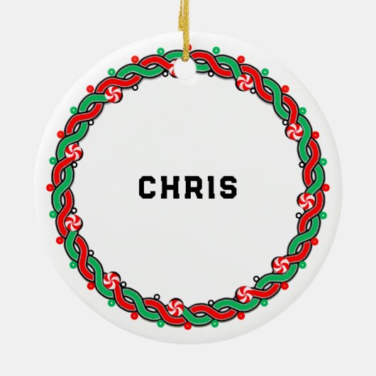 Badminton Holiday Gift Keramisch Ornament (Achterkant)