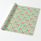 Badminton Holiday Gift Wrapping Paper Cadeaupapier (Uitgerold)