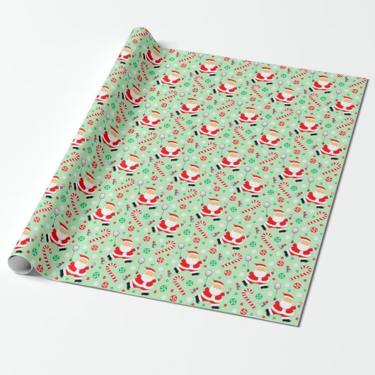 Badminton Holiday Gift Wrapping Paper Cadeaupapier (Uitgerold)