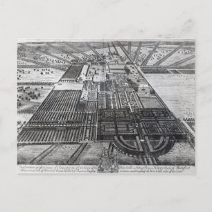 Badminton House in de provincie Gloucester Briefkaart