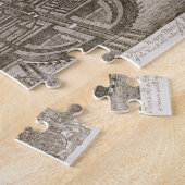 Badminton House in de provincie Gloucester, engra Legpuzzel (Zijkant)