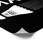 Badminton Humor Smash Shuttle Birdie Sport Poster (Hoek)