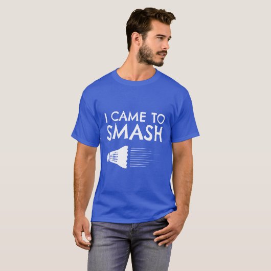 Badminton Humor Smash Shuttlecock Birdie Sport gif T-shirt (Voorkant volledig)