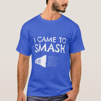 Badminton Humor Smash Shuttlecock Birdie Sport gif T-shirt