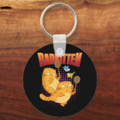 Badminton I Badkitten Cat I Badminton Racket Shutt Sleutelhanger (Voorkant)