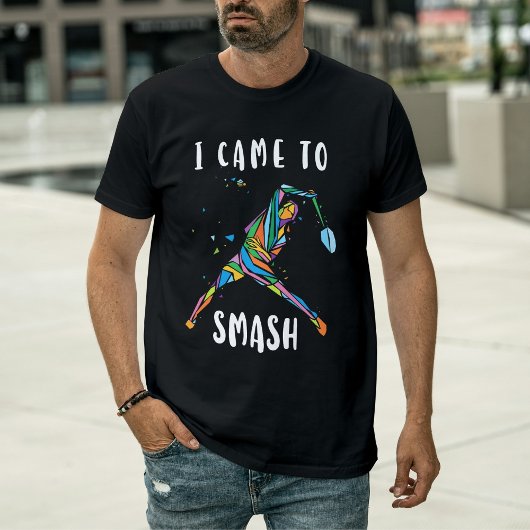 Badminton I Came To Smash Abstract Athlete T-shirt