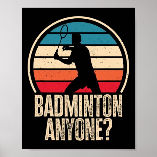 Badminton Iedereen Badminton Liefhebber Poster (Voorkant)