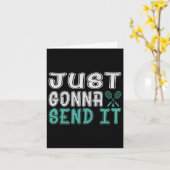 Badminton, ik ga het gewoon versturen kaart (Gele Bloem)