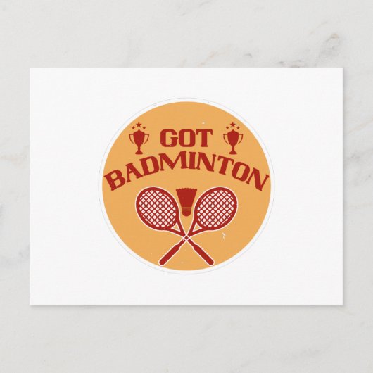 Badminton - Ik heb Badminton Briefkaart (Voorkant)