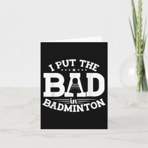Badminton, ik heb het slechte in Badminton gestopt Kaart