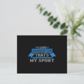 Badminton - Ik hou van Badminton Briefkaart (Staand voorkant)