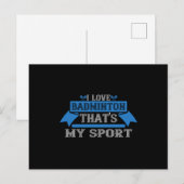 Badminton - Ik hou van Badminton Briefkaart (Voorkant / Achterkant)