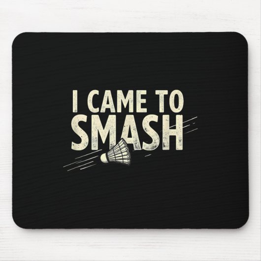 Badminton ik kwam shuttle te smashen muismat (Voorkant)