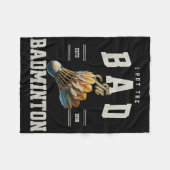 Badminton ik stop de slecht in badminton shuttle fleece deken (Voorkant (Horizontaal))