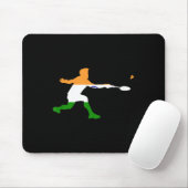 Badminton Indian Flag Racquet Shuttle Mannen Playe Muismat (Met muis)