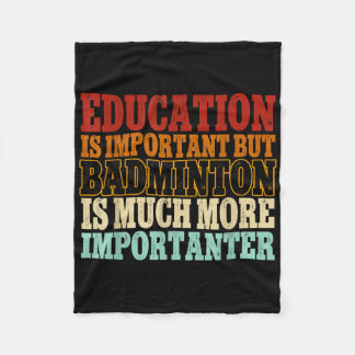 Badminton is een veel belangrijkere shuttle fleece deken