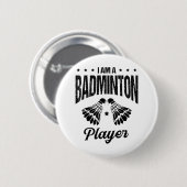 Badminton Is Mijn Leven Badminton Speler Shuttle  Ronde Button 5,7 Cm (Voorkant /achterkant)