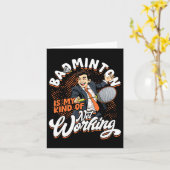 Badminton is mijn manier van werken kaart (Gele Bloem)