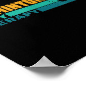 Badminton Is My Therapy Funny Badminton Player Ret Poster (Hoek)