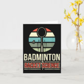 Badminton is racketwetenschap kaart (Gele Bloem)
