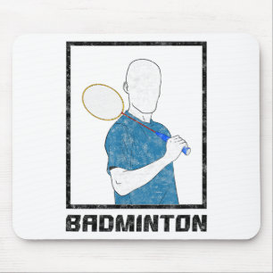 Badminton Jongen Racket Sport Man Slagen  Muismat