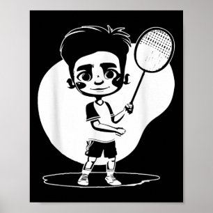 Badminton Jongen Racketsport Shuttle Poster