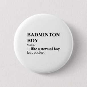 Badminton Jongen Zelfstandig Naamwoord Definitie S Ronde Button 5,7 Cm
