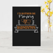 Badminton Kaart (Gele Bloem)