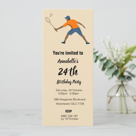 Badminton Kaart (Staand voorkant)