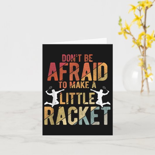 Badminton Kaart (Gele Bloem)