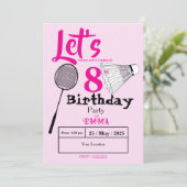 Badminton  kaart (Staand voorkant)