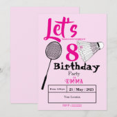 Badminton  kaart (Voorkant / Achterkant)