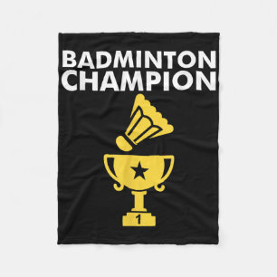 Badminton Kampioen Birdie Kleding Fleece Deken