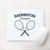 Badminton Kampioen I Racket I Shuttle I Badminton  Muismat (Met muis)