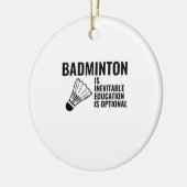 badminton keramisch ornament (Links)