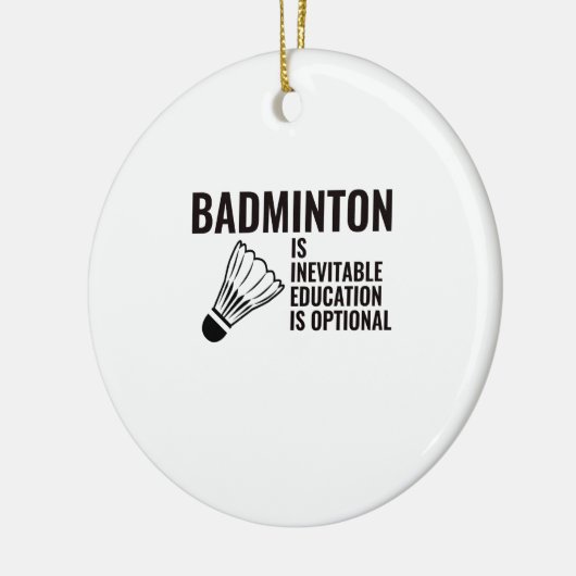 badminton keramisch ornament (Links)