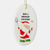 Badminton Kerst Collectie Keramisch Ornament (Rechts)