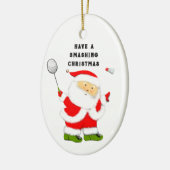 Badminton Kerst Collectie Keramisch Ornament (Links)