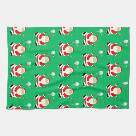 Badminton Kerst Keuken Handdoek (Horizontaal)