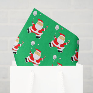 Badminton Kerst Tissue Papier