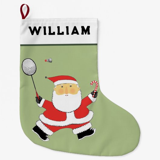 Badminton Kerstcadeau Grote Kerstsok (Voorkant)