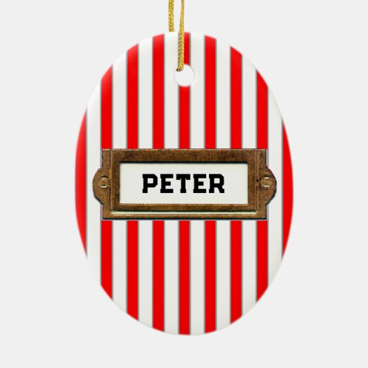 Badminton-kerstcollectibel Keramisch Ornament (Achterkant)