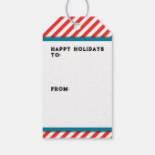 Badminton Kerstfeestdag Cadeaulabel (Achterkant)