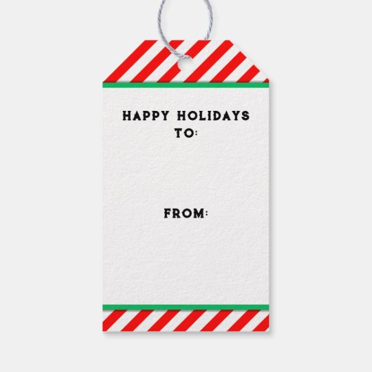 Badminton Kerstfeestdag Cadeaulabel (Achterkant)