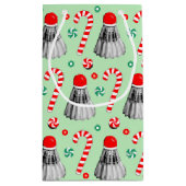 Badminton Kerstfeestdag Gift Klein Cadeauzakje (Achterkant)