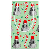 Badminton Kerstfeestdag Gift Klein Cadeauzakje (Voorkant)