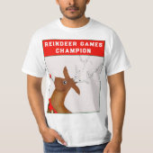 Badminton Kerstfeestdag T-shirt (Voorkant)