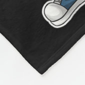 Badminton Kerstmis Dabbing Kerstman Met Shuttle Fleece Deken (Hoek)