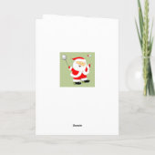 Badminton Kerstmis Feestdagen Kaart (Achterkant)